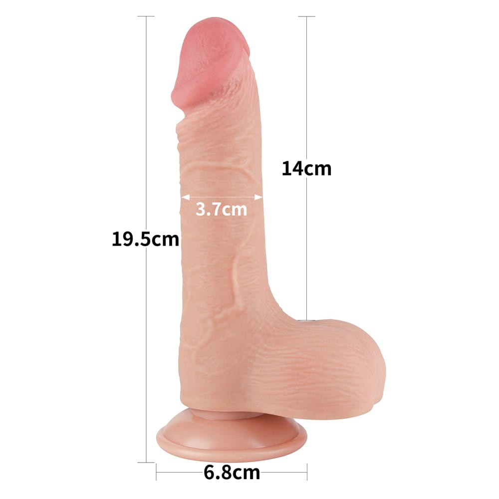 7.5'' Sliding Skin Dual Layer Dong Flesh III - detaliu 2