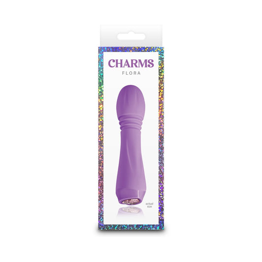 Charms Flora - Glonț vibrator, mov, 13.4 cm