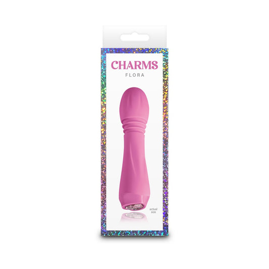 Charms Flora - Glonț vibrator, roz, 13.4 cm