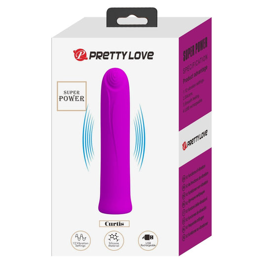 Curtis - Mini vibrator, mov, 10.3 cm