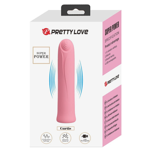 Curtis - Mini vibrator, roz, 10.3 cm