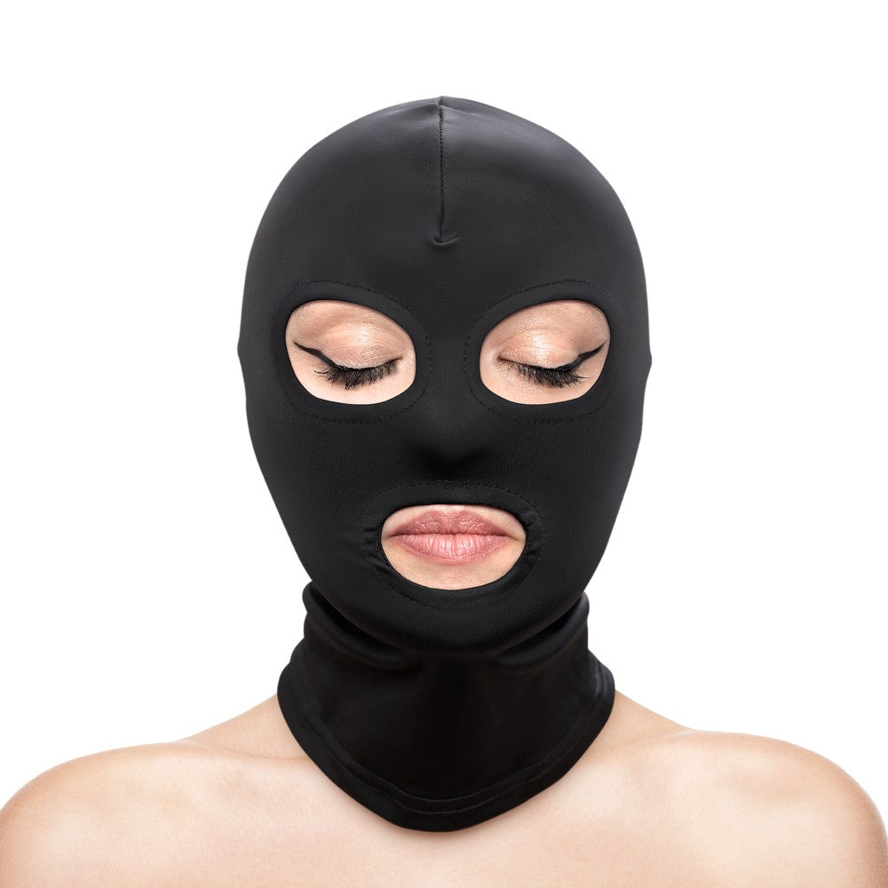 Fetish & Fashion - Eyes & Mouth Hood - Black - Alternate Package - detaliu 1