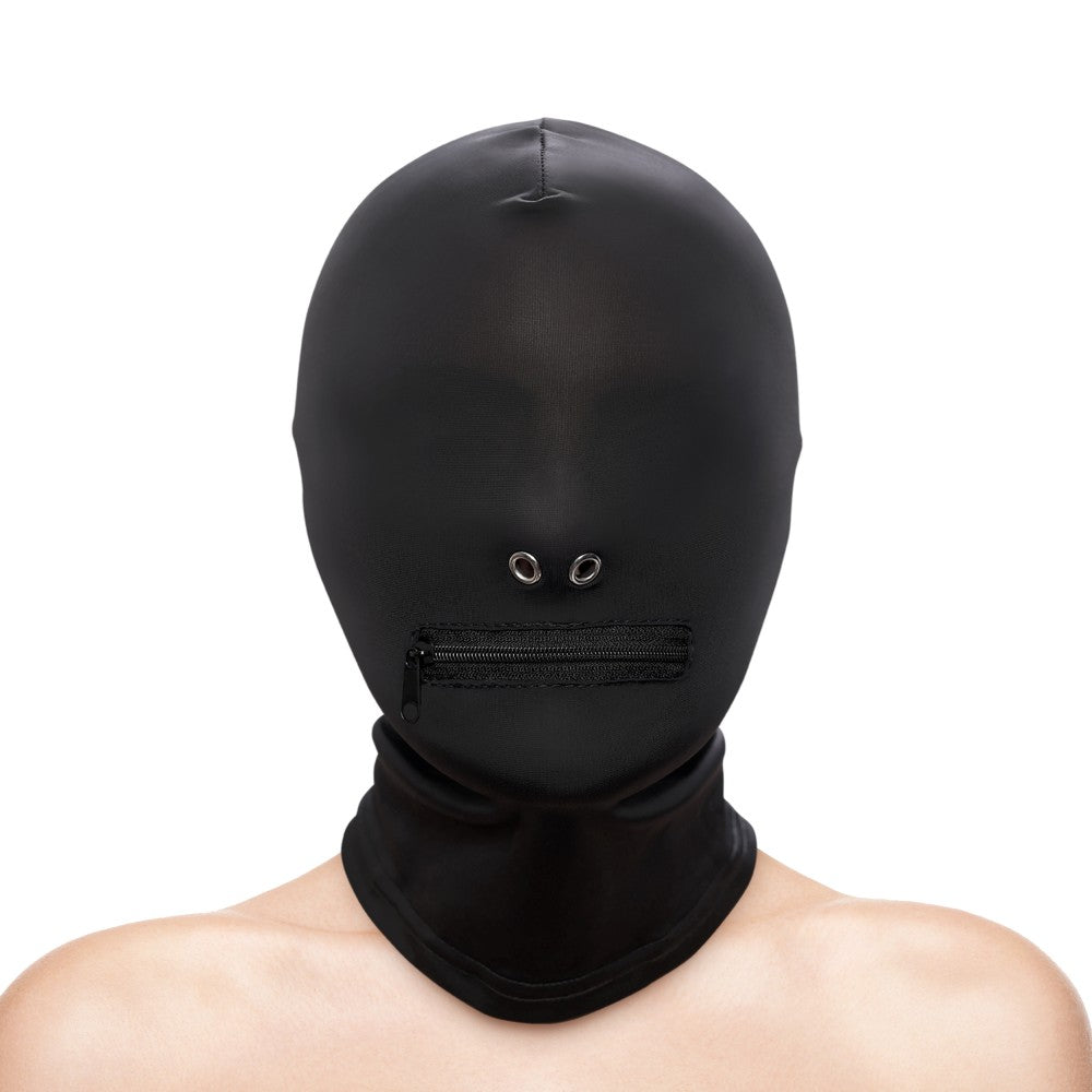 Fetish & Fashion - Zippered Mouth Hood - Black - Alternate Package - detaliu 1