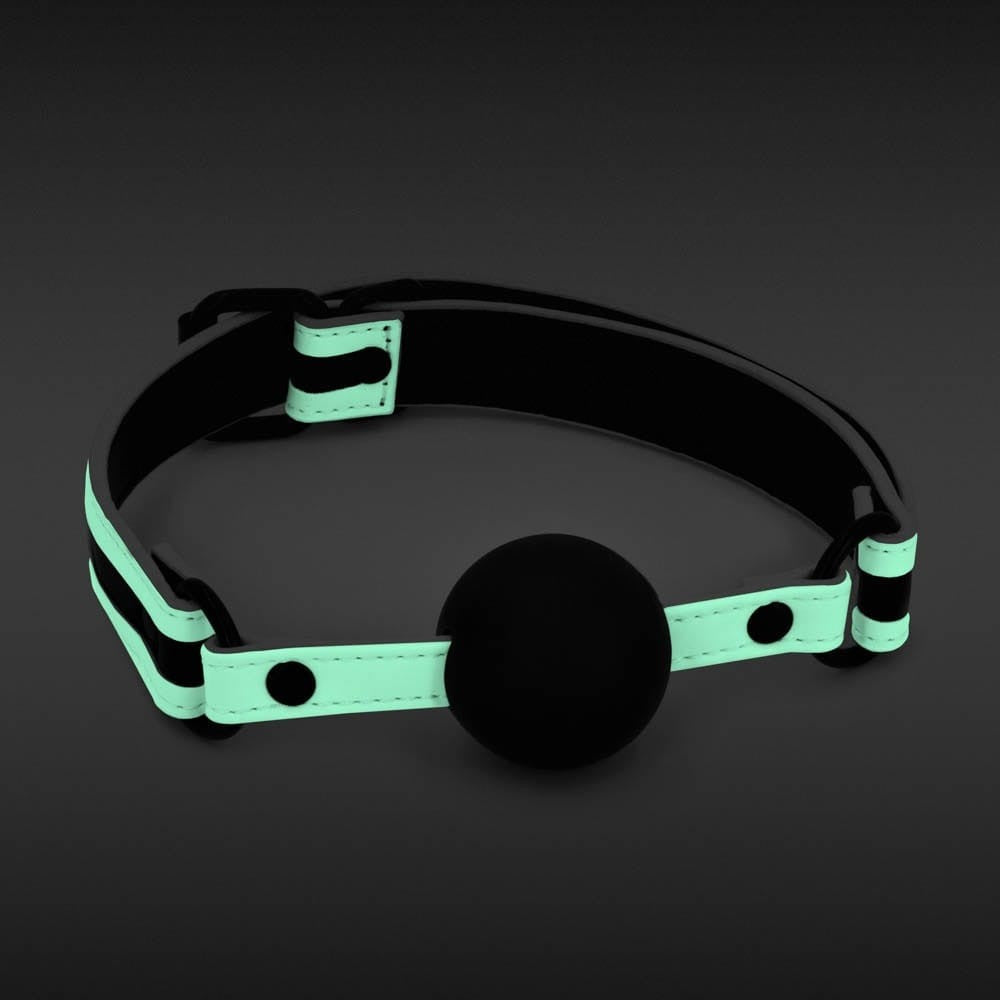GLO Bondage - Ball Gag - Green - detaliu 2