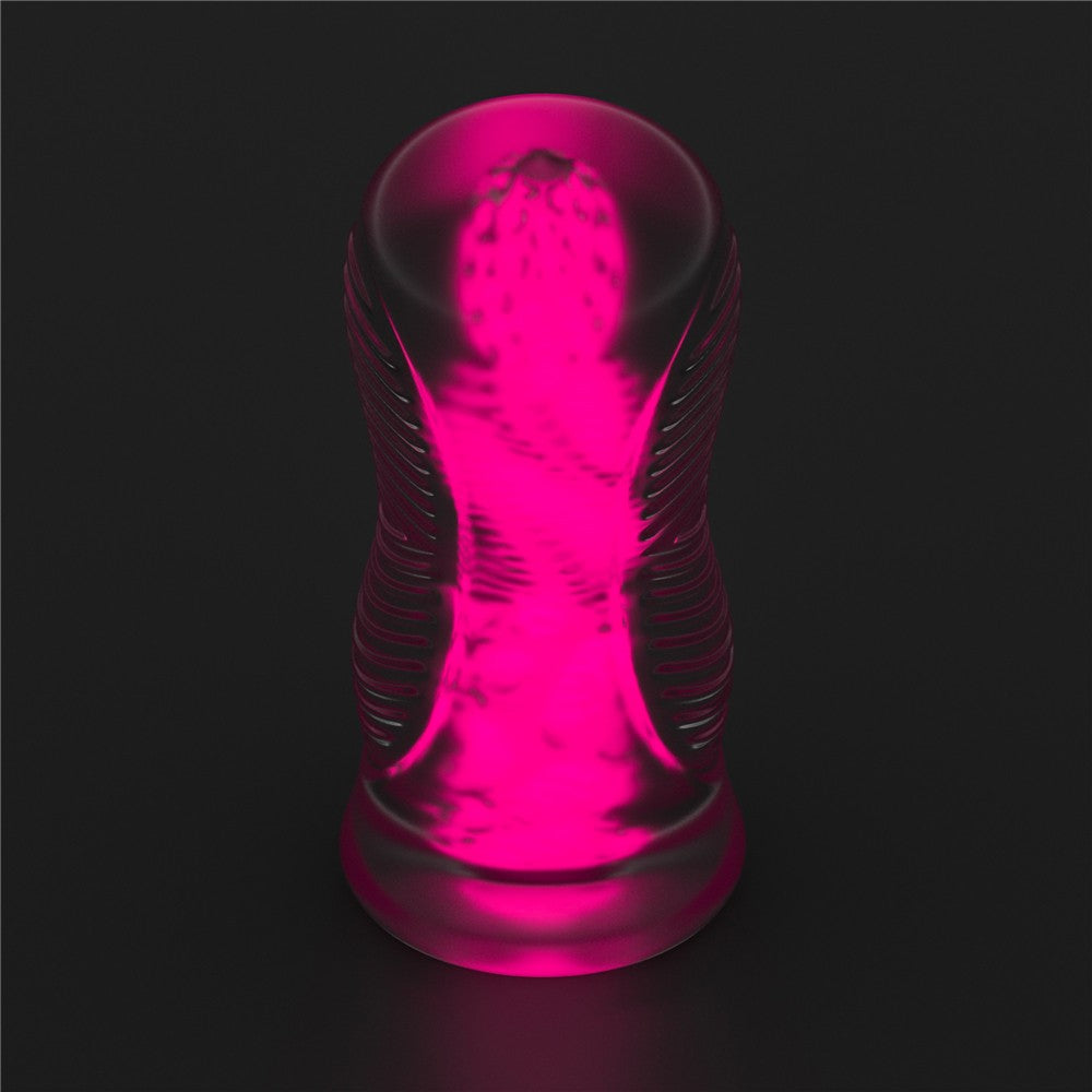 Lumino Play - Masturbator fluorescent, roz, 15 cm - detaliu 17