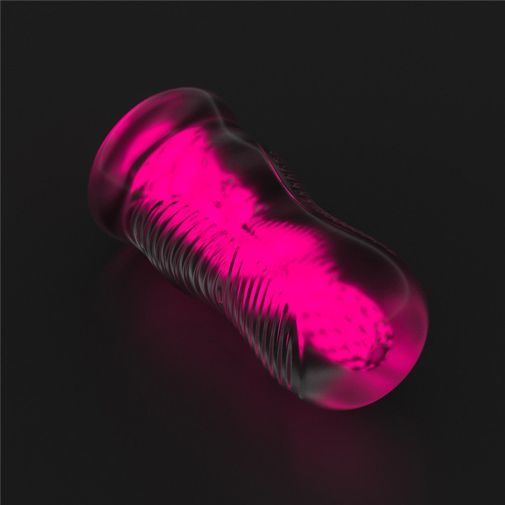 Lumino Play - Masturbator fluorescent, roz, 15 cm - detaliu 1