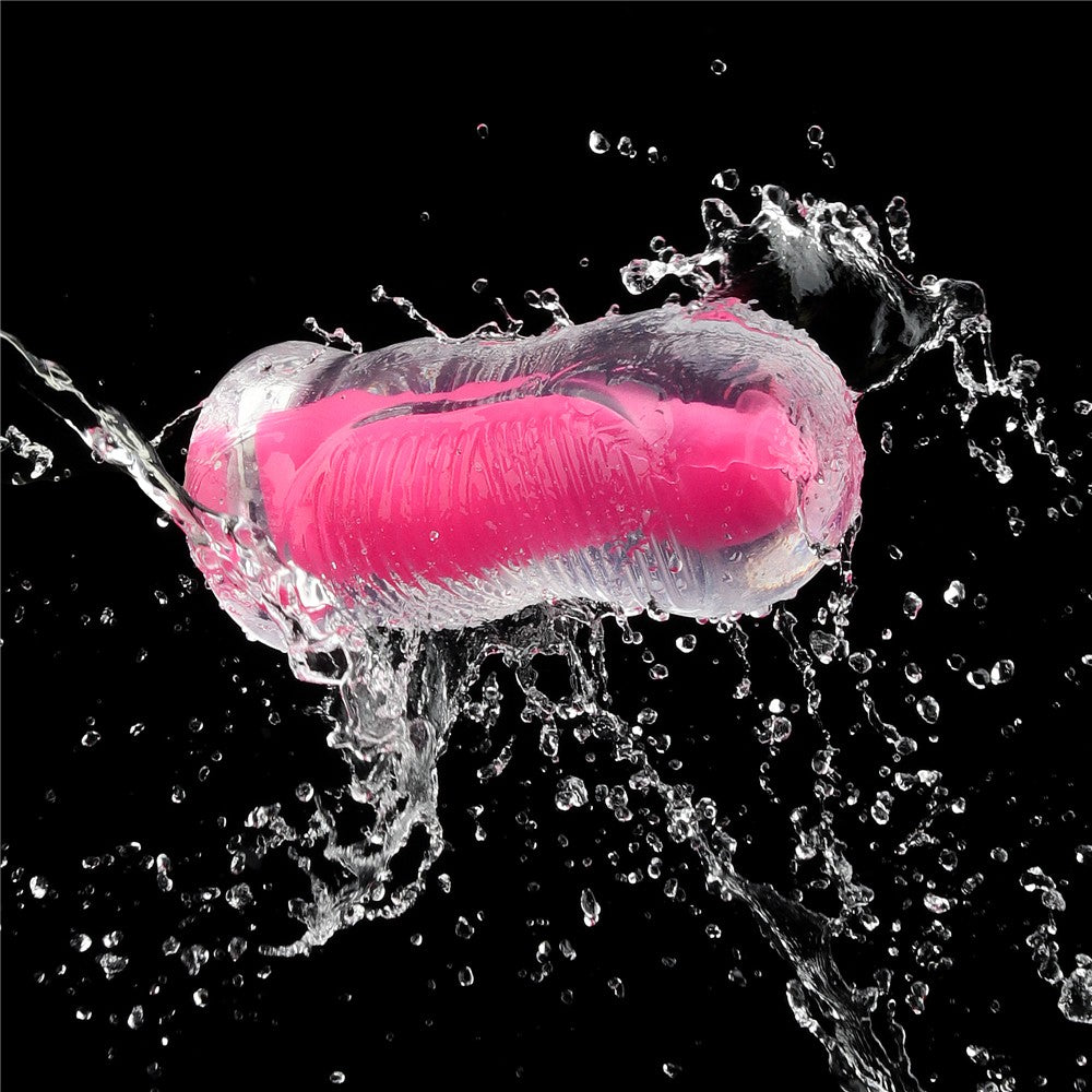 Lumino Play - Masturbator fluorescent, roz, 15 cm - detaliu 5