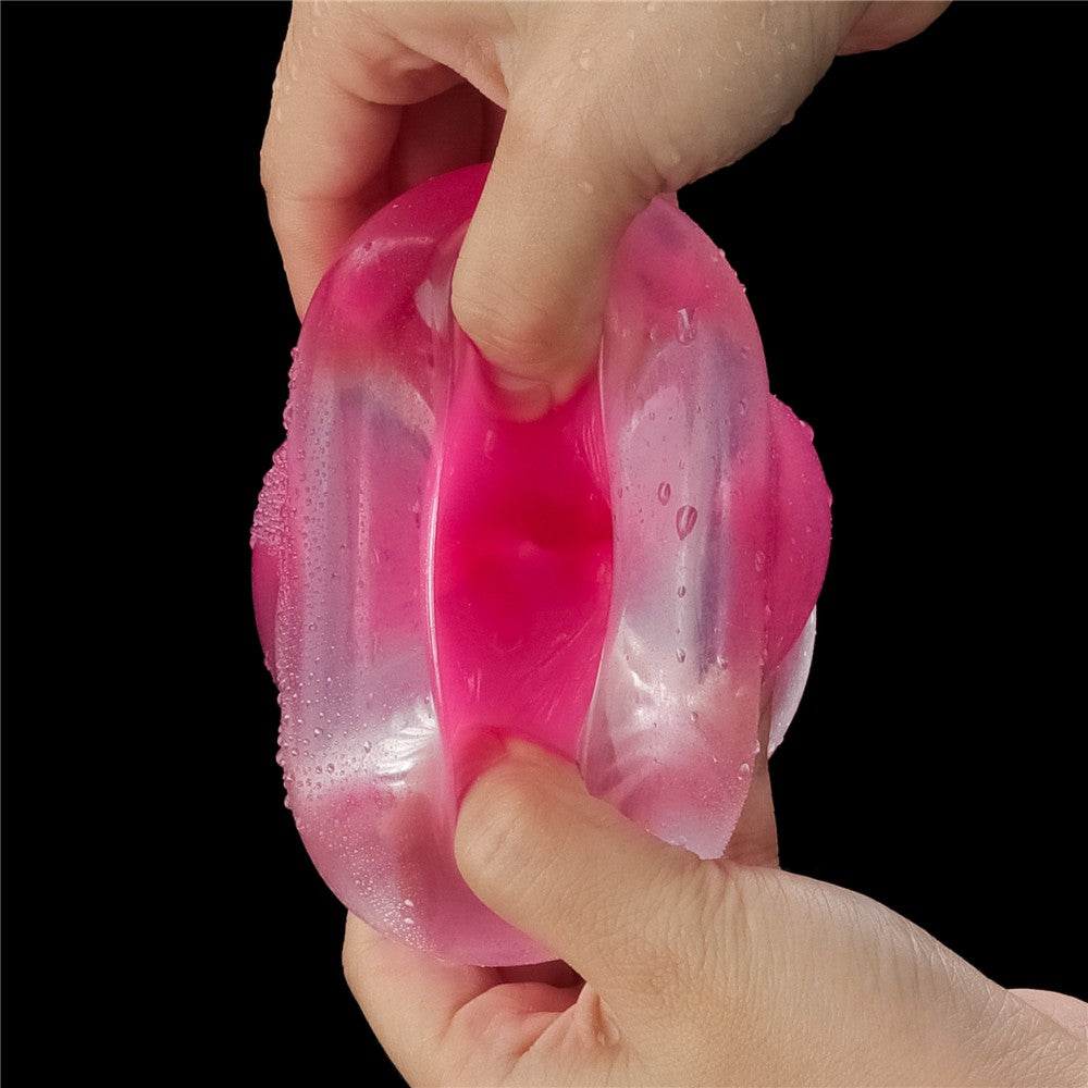 Lumino Play - Masturbator fluorescent, roz, 15 cm - detaliu 6