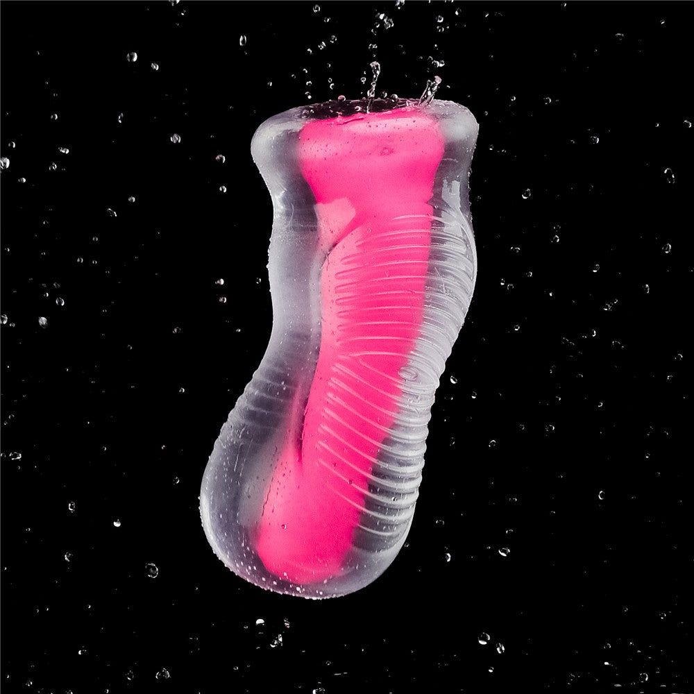 Lumino Play - Masturbator fluorescent, roz, 15 cm - detaliu 8