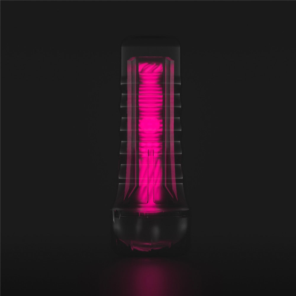 Lumino Play - Masturbator fluorescent, roz, 21.5 cm - detaliu 1
