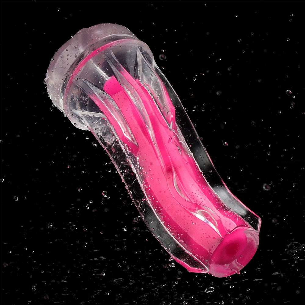 Lumino Play - Masturbator fluorescent, roz, 21.5 cm - detaliu 4