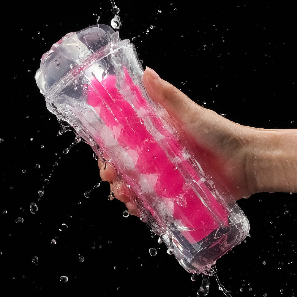 Lumino Play - Masturbator fluorescent, roz, 21.5 cm - detaliu 7