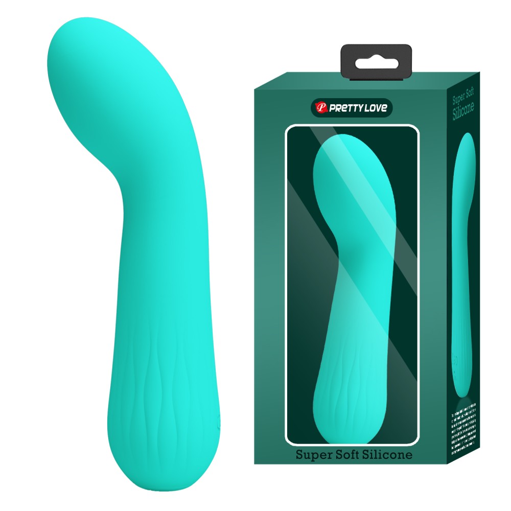 Vibratoare G-spot din silicon moale, Pretty Love Faun Green, pentru momente de euforie și plăcere senzuală.