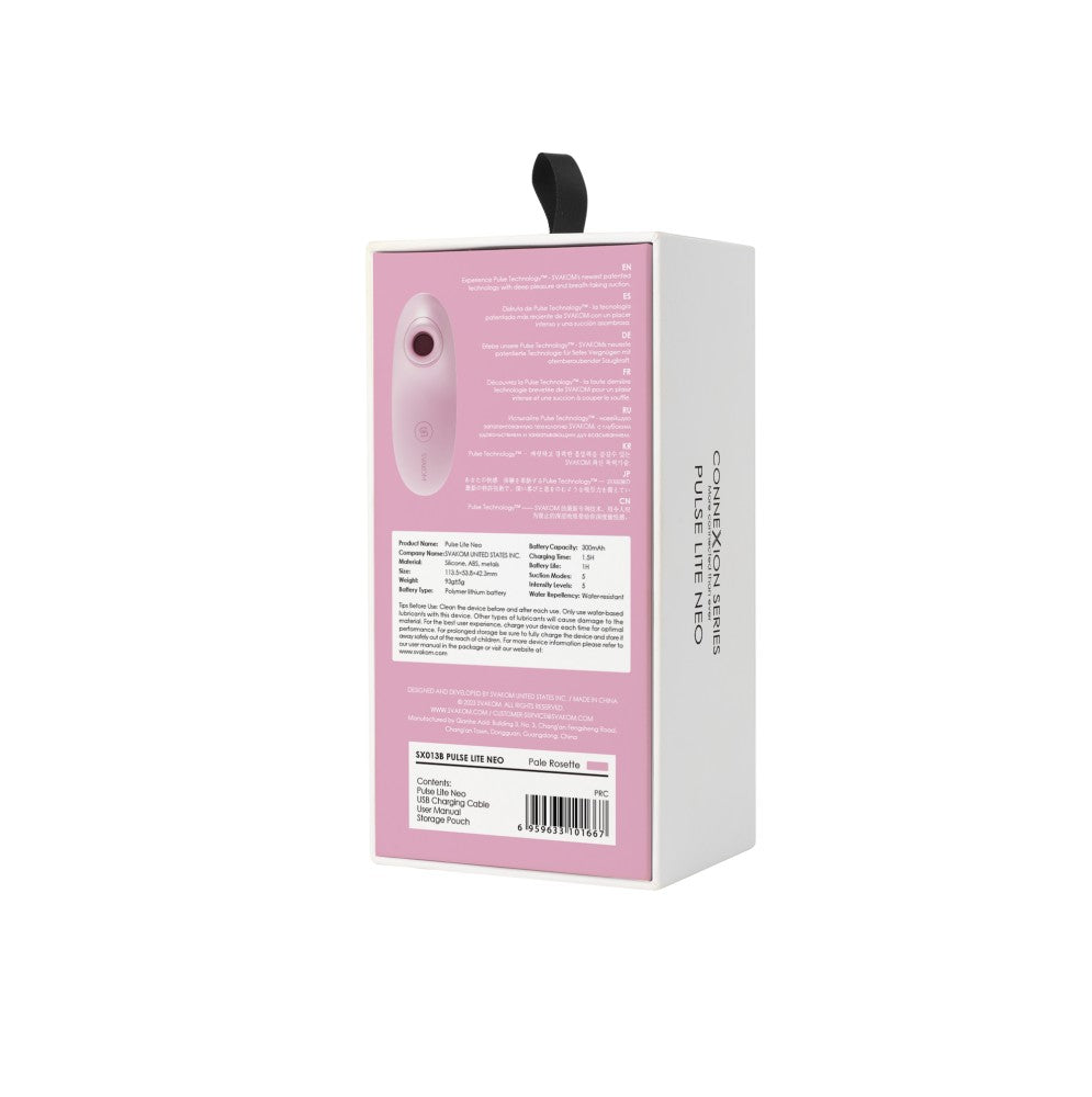 Pulse Lite Neo - Stimulator clitoris, roz. 11.3 cm - detaliu 8