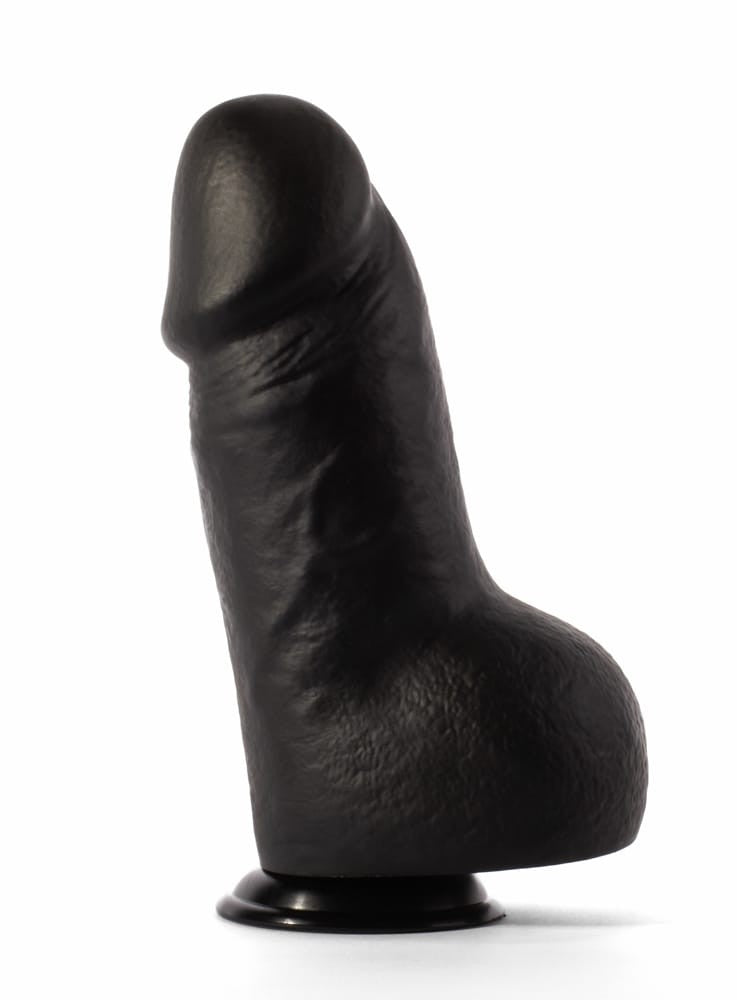 Simon - Dildo gigant, negru, 25.1 cm - detaliu 2