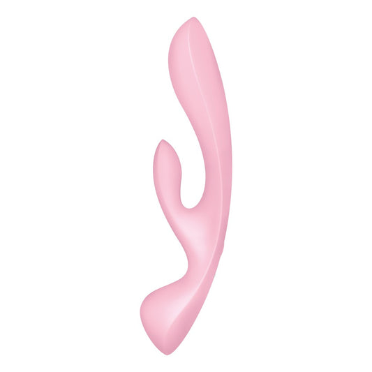 Triple Oh - Vibrator Iepuraș și Wand, roz, 23.5 cm - detaliu 3