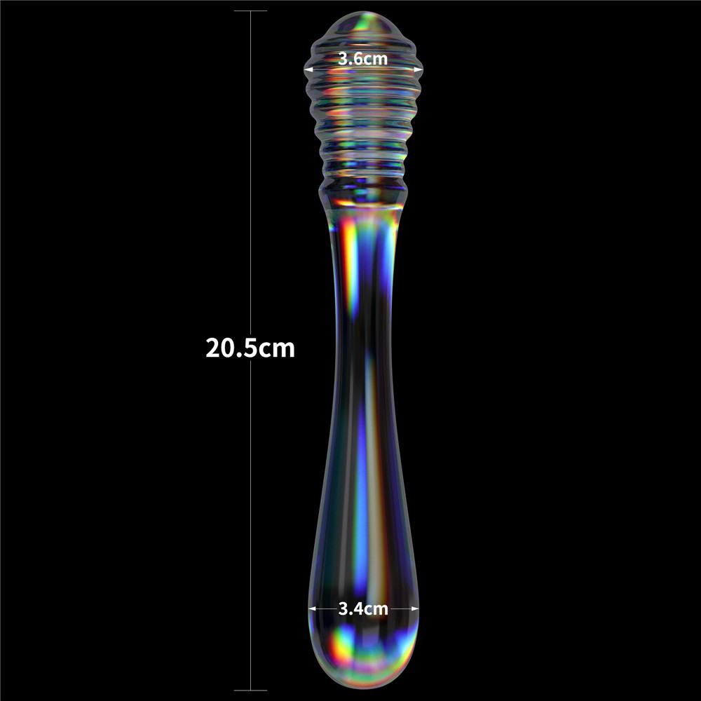 Twilight Gleam Glass Dildo- Twin Pleasures - detaliu 7