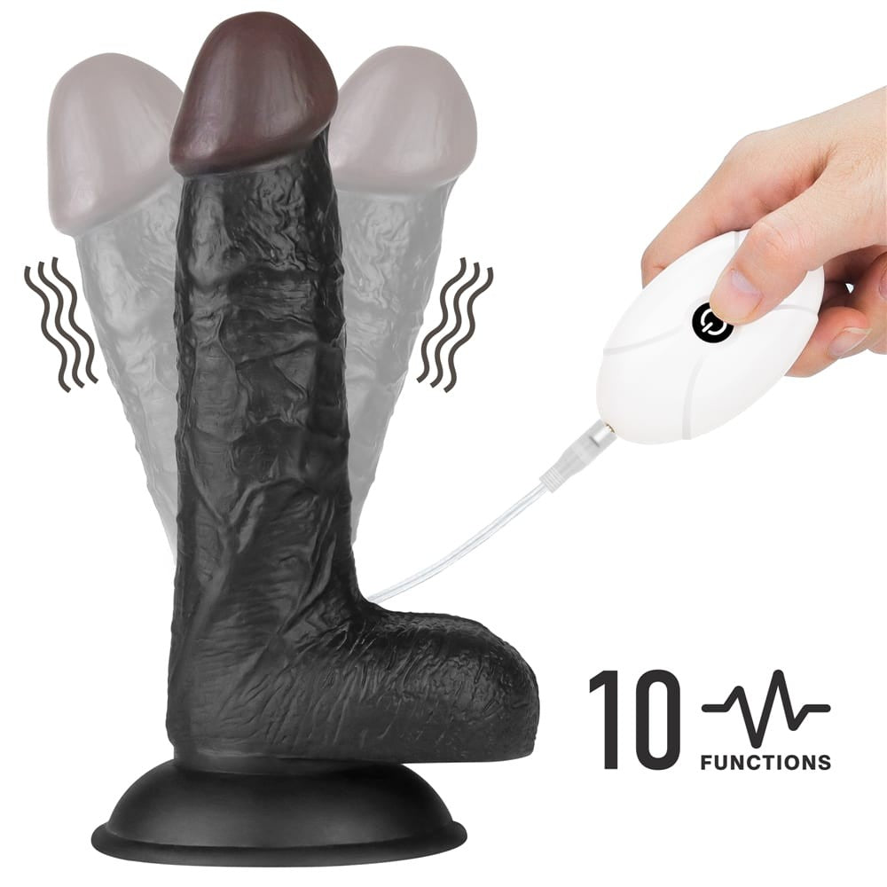Vibrating Easy Strapon Set 7.0'' Black - detaliu 10