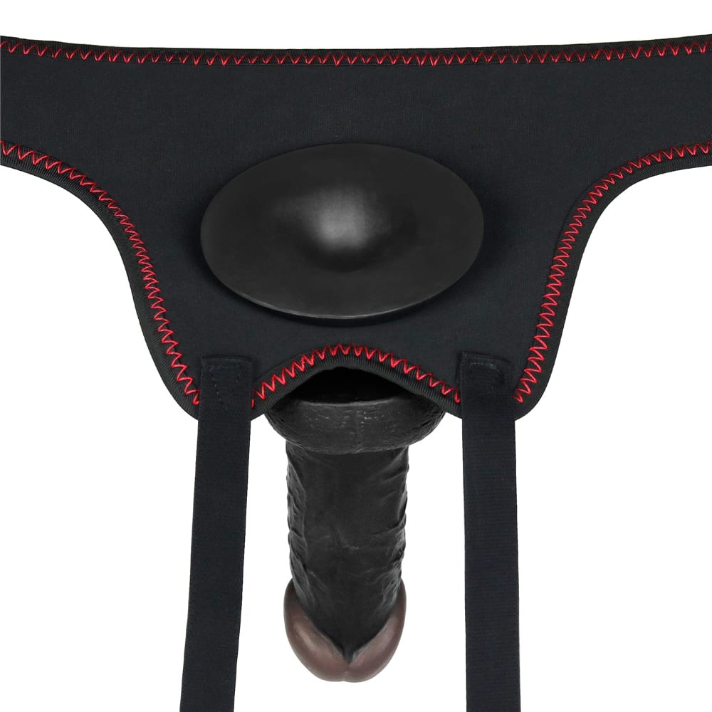 Vibrating Easy Strapon Set 7.0'' Black - detaliu 12