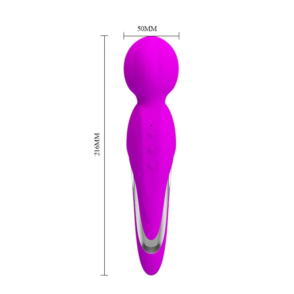 Vibrator magic wand de fițe mov 21.5 cm