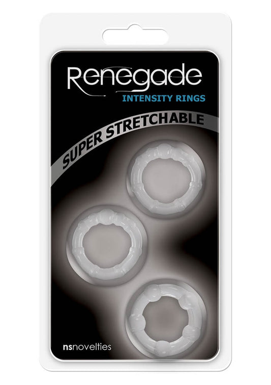 Renegade Intensity Rings - Set 3 inele penis silicon cu bile