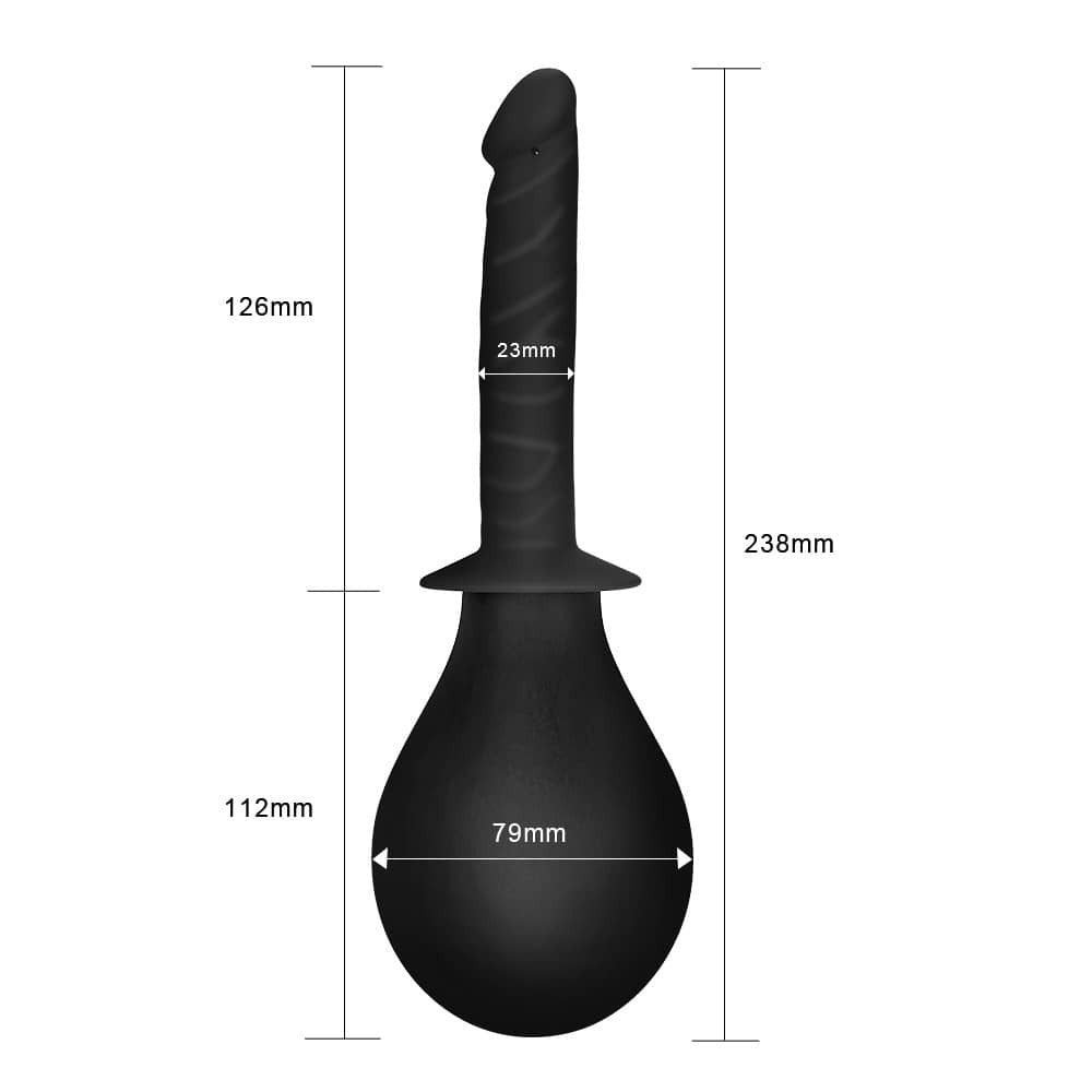 Bondage Fetish Deluxe Douche - Dispozitiv dus anal cu forma penis 24cm