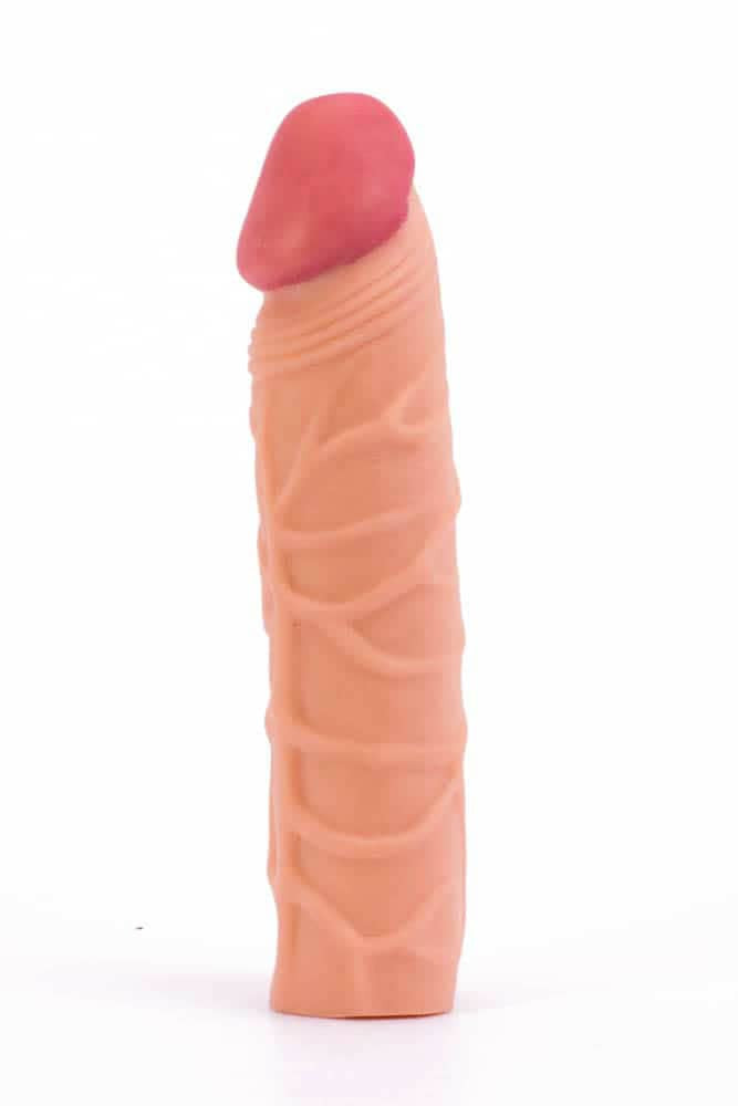 Pleasure X-Tender 2 - Manșon prelungire penis, 17 cm, crem