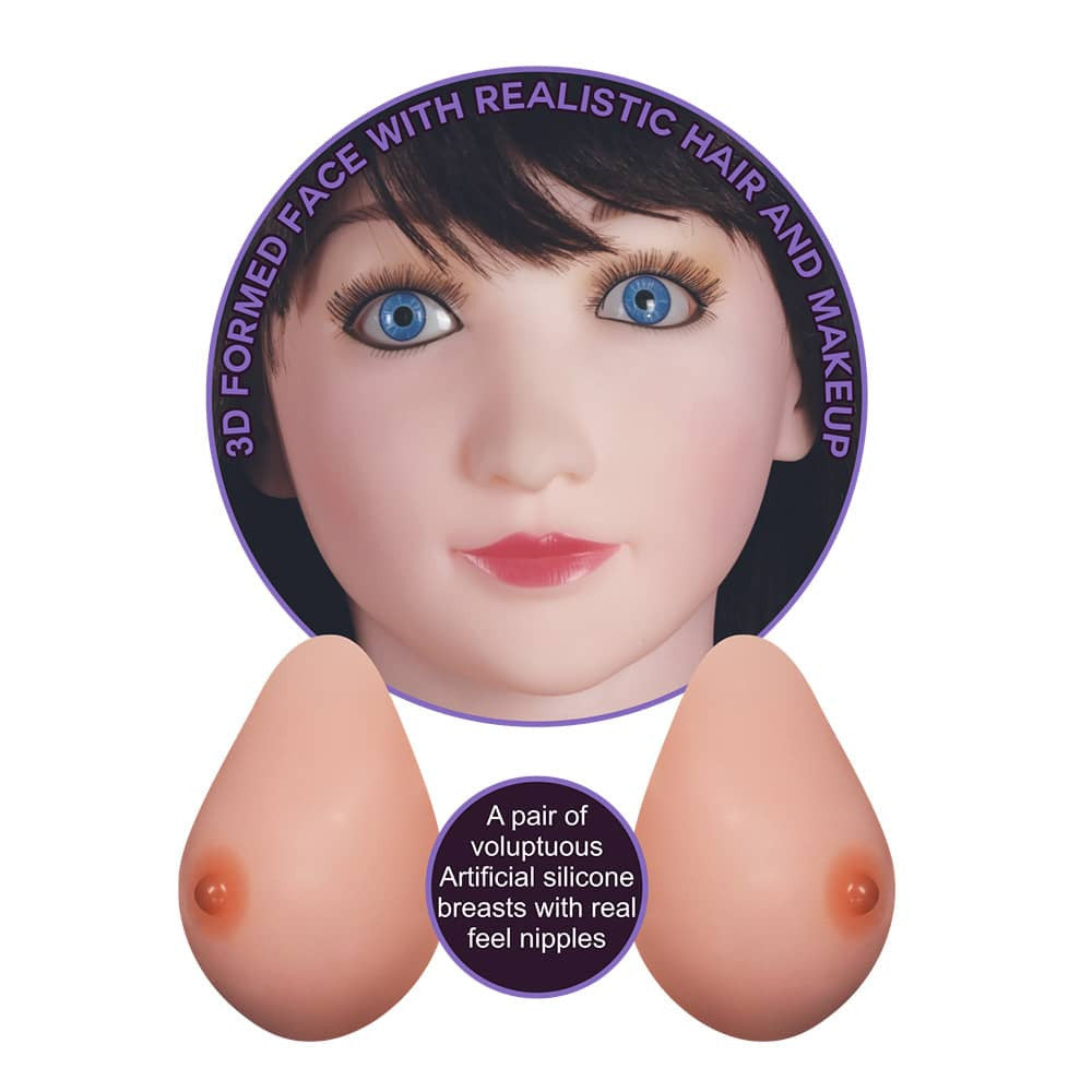 Victoria Sexoasa - Păpușă gonflabilă cu față 3D, sâni, vagin, anus de silicon