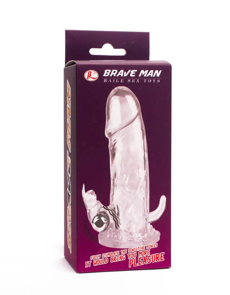Brave Man - Manșon cu vibrații pentru penis - 2