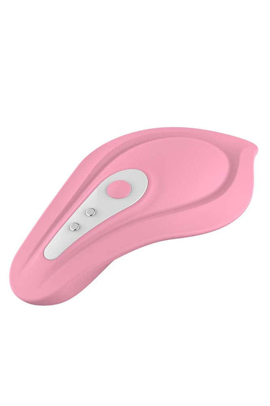 Firefly - Vibrador extern reincarcabil cu incalzire roz 10 tipuri vibratie