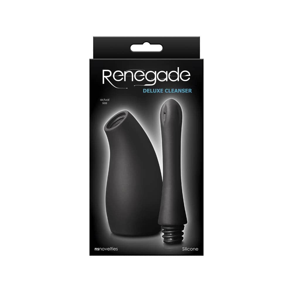 Renegade Deluxe Cleanser - Irigator anal negru
