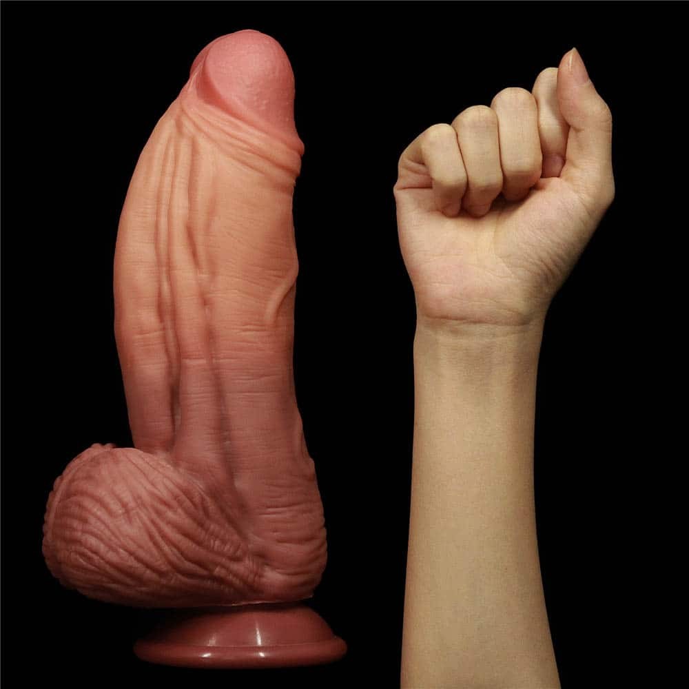 Mușchiulosul - Dildo Realistic cu Grosime Mare si Densitate Dublă 24.5 cm