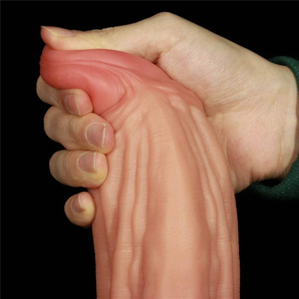 Mușchiulosul - Dildo Realistic cu Grosime Mare si Densitate Dublă 24.5 cm