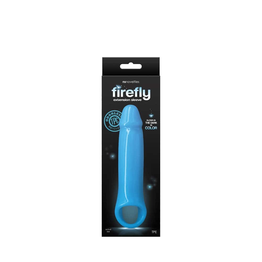 Firefly - Prelungitor penis albastru, 17 cm