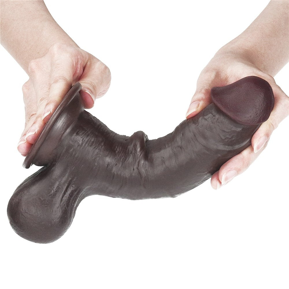 Bronzatul - Dildo realistic cu dublu strat piele 19.5cm