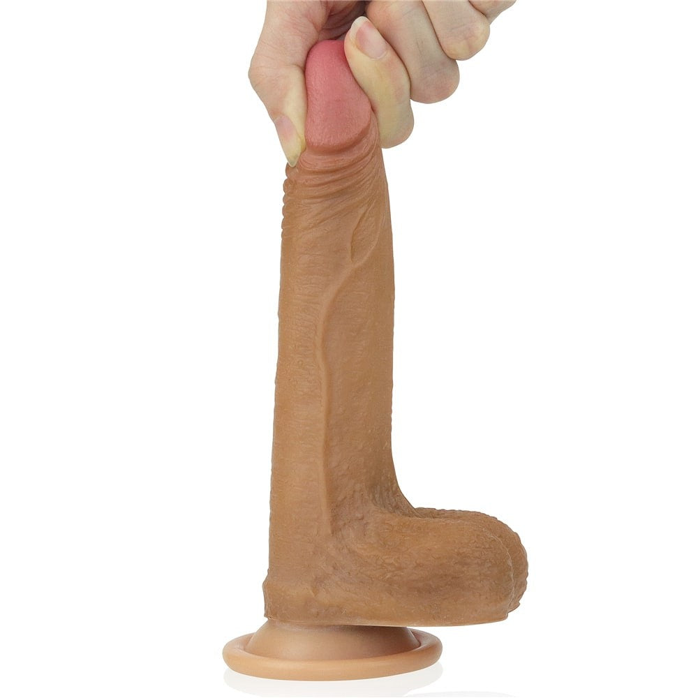 Brown Cock - Dildo Super Realist cu Ventuză 18 cm