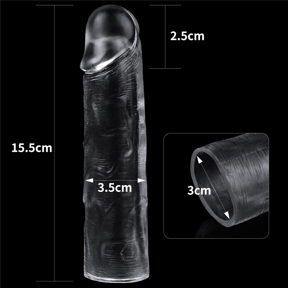 Fara Cusur - Manson penis super-realist, prelungire 2.5 cm - dimensiuni