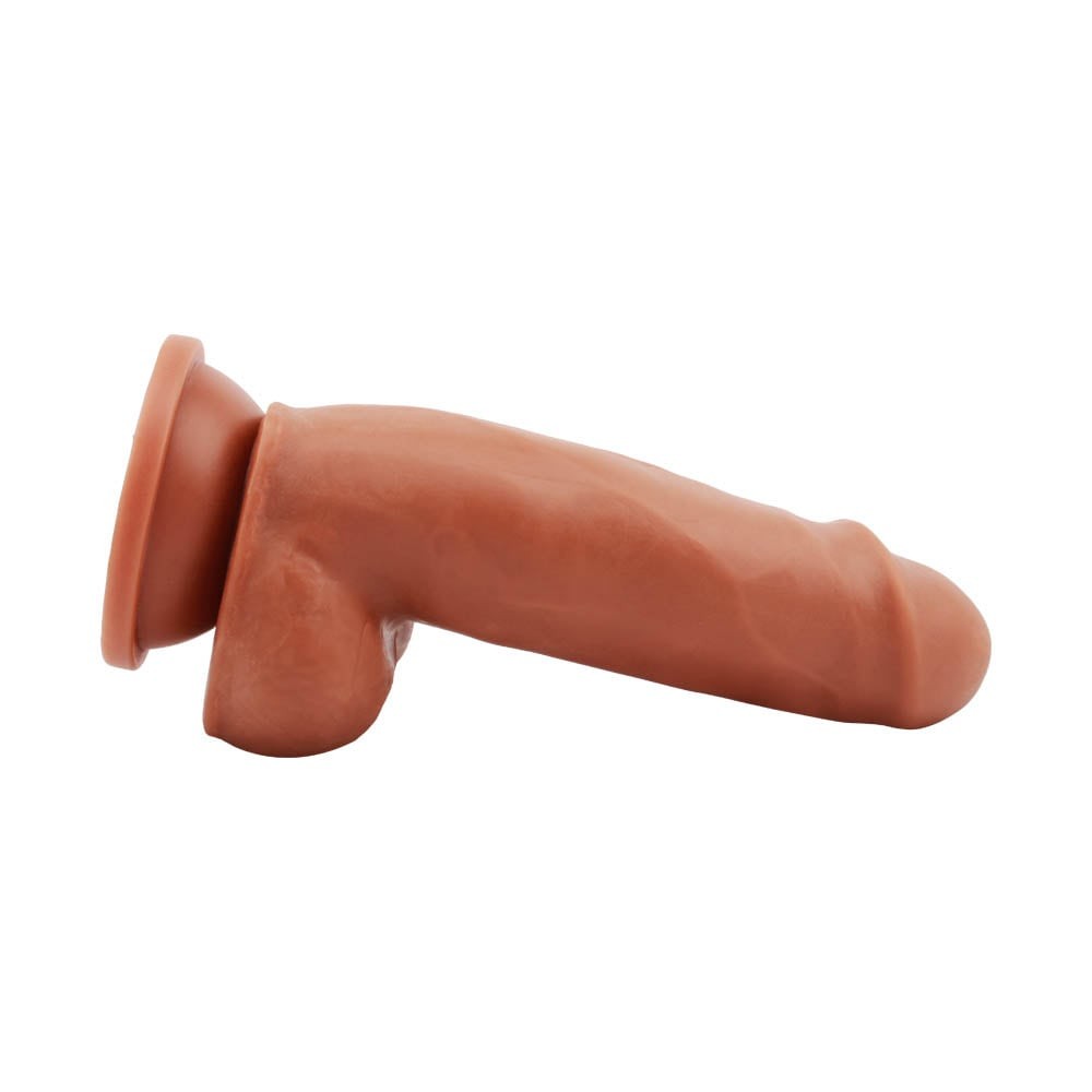 Linge - Dildo Realistic cu Ventuză și Testicule 18 cm