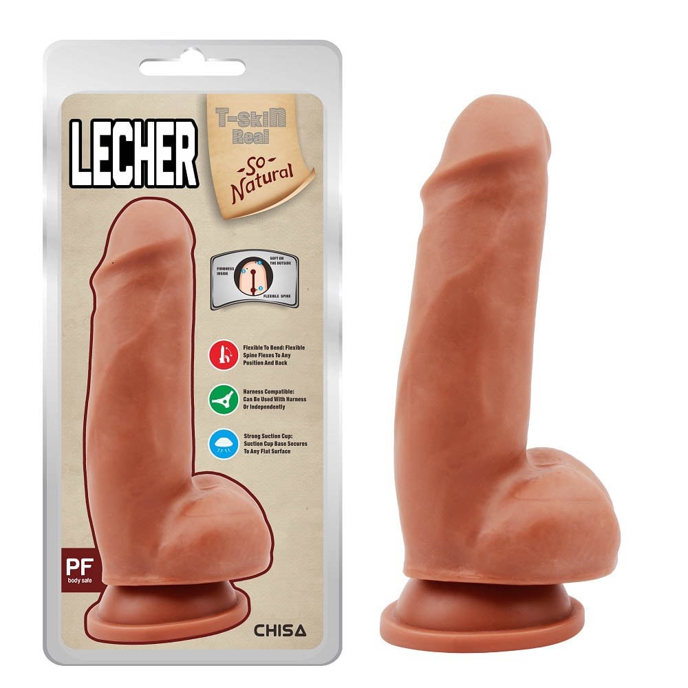 Linge - Dildo Realistic cu Ventuză și Testicule 18 cm