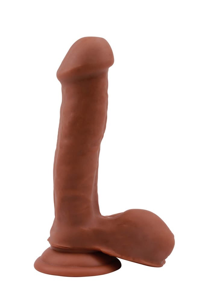 Latinul Iubitor de Topless - Dildo Realistic cu Ventuză 19 cm