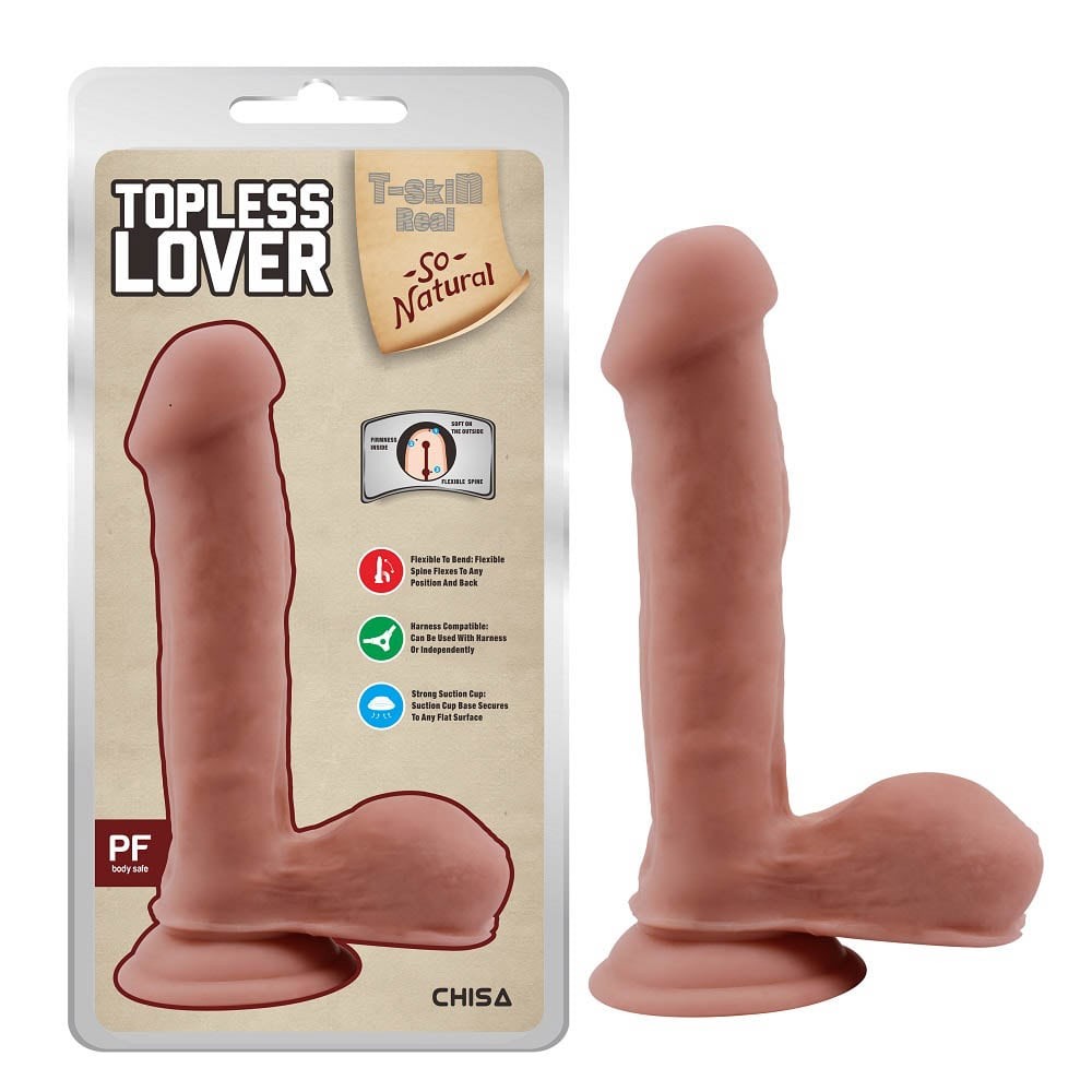 Topless Lover - Dildo Realistic cu Densitate Dublă 19.2 cm