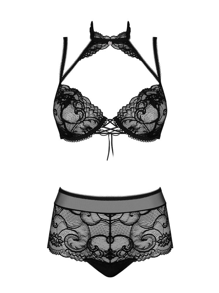 Elizenes - Set lenjerie sexy femei, L/XL