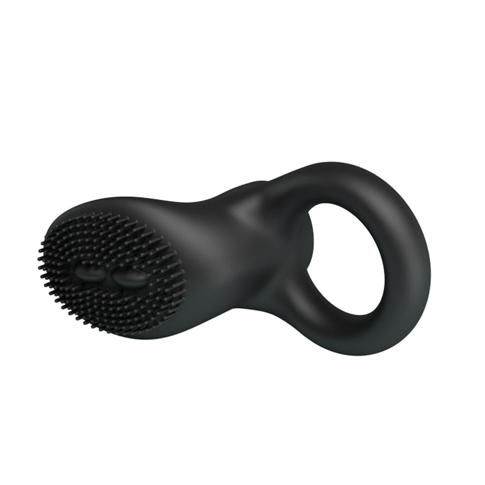 Cobra Neagră - Inel penis cu vibrații silicon