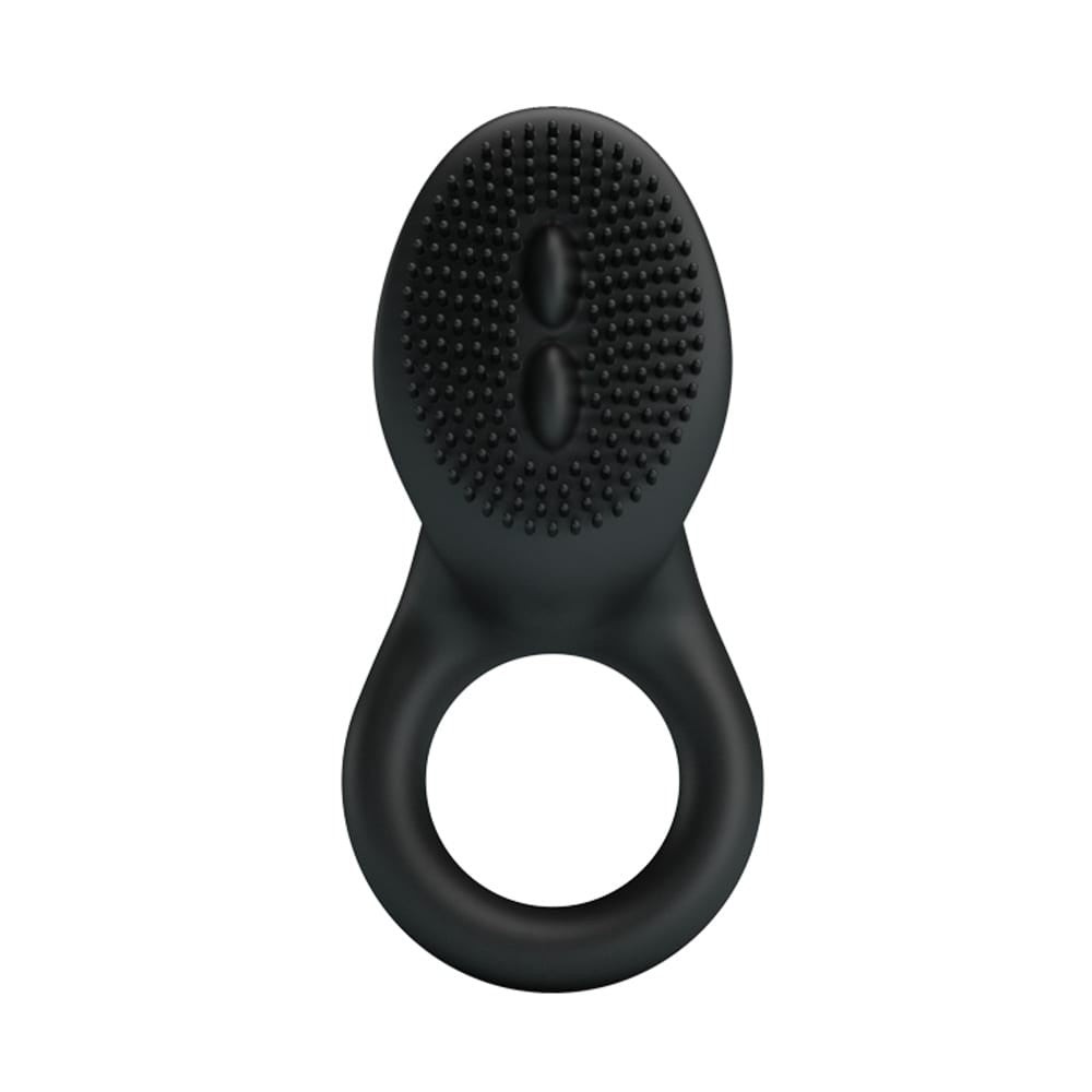 Cobra Neagră - Inel penis cu vibrații silicon