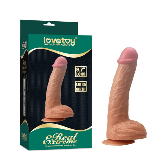 Real Extreme Extra Girth - Dildo Realistic cu Ventuză 22 cm