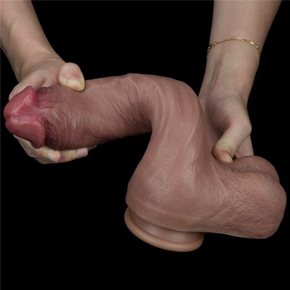 Dual-Layered Cock - Dildo Realistic Premium cu Ventuză 27 cm