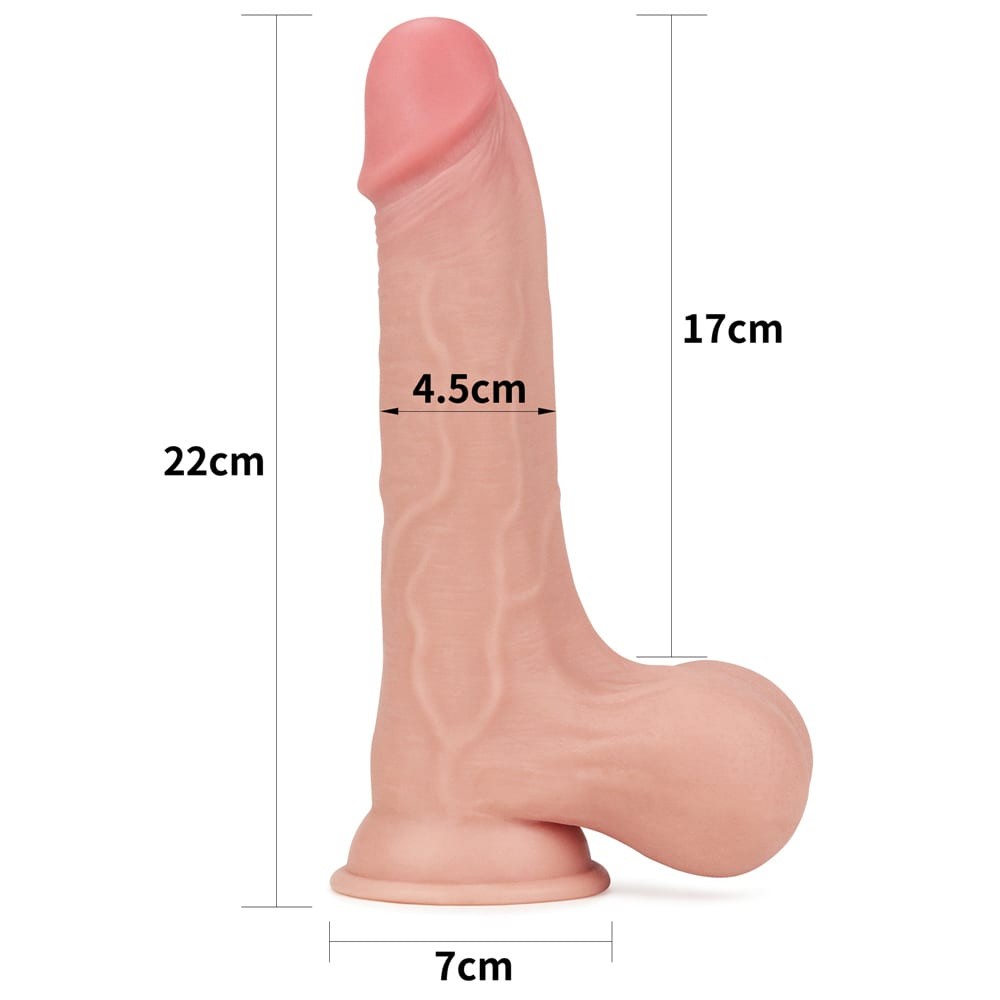 Pielicica - Dildo Realistic cu Dublă Densitate 22 cm