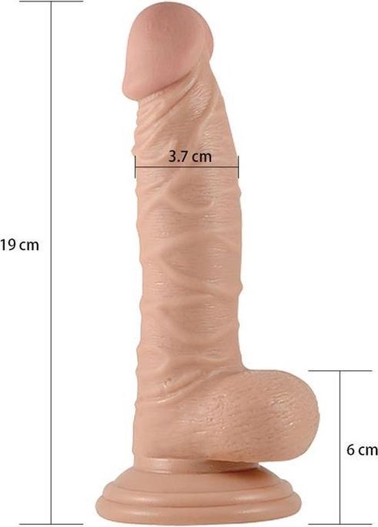 Real Extreme - Dildo Realistic cu Ventuză 19 cm