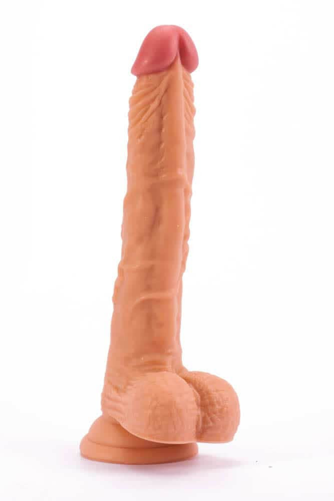 9.5" Real Extreme - Dildo Realistic cu Testicule, 24 cm - detaliu 3