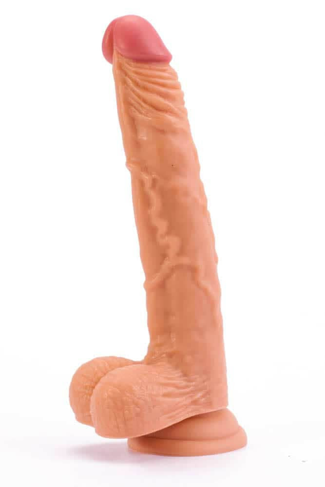 9.5" Real Extreme - Dildo Realistic cu Testicule, 24 cm - detaliu 5